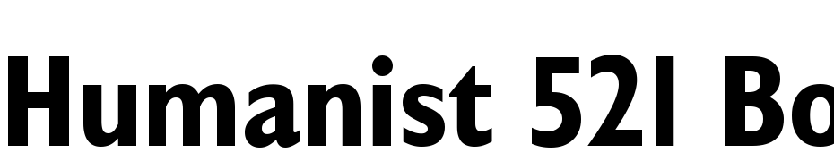 Humanist 521 Bold Condensed BT cкачати шрифт безкоштовно